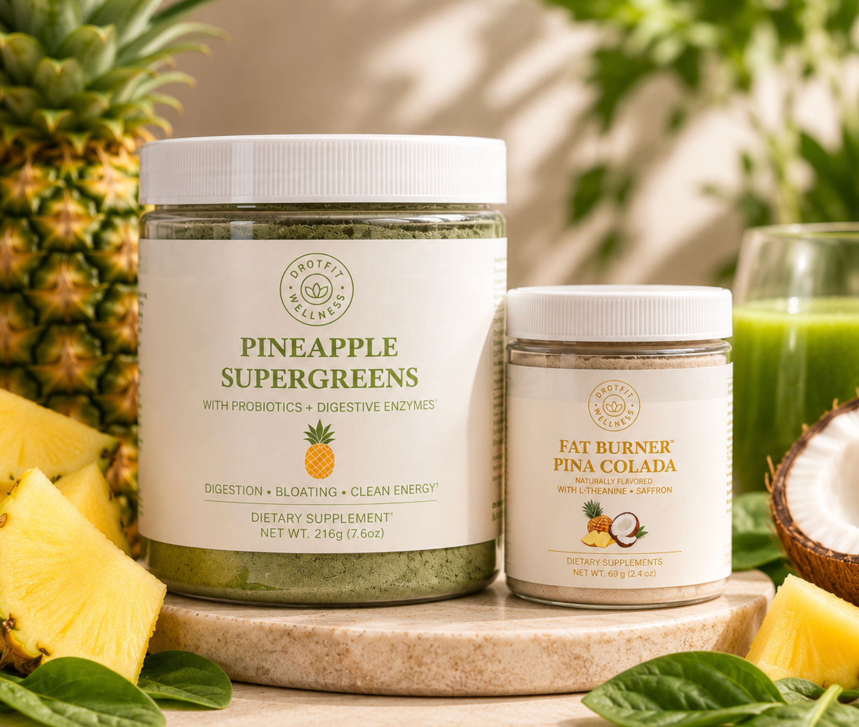 Greens and Pina Colada Fat Burner Bundle